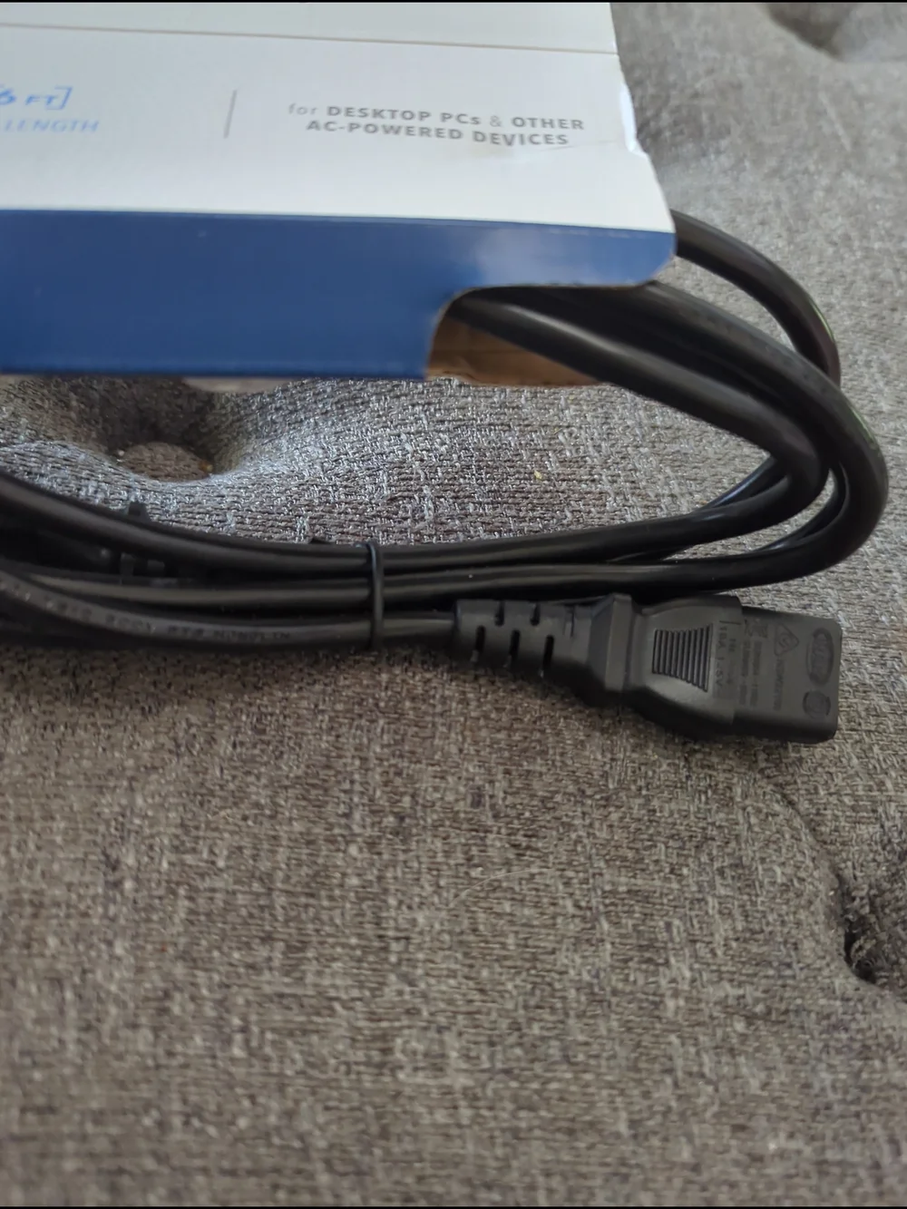 Insignia 6ft Black AC Power Cable for Desktop PCs